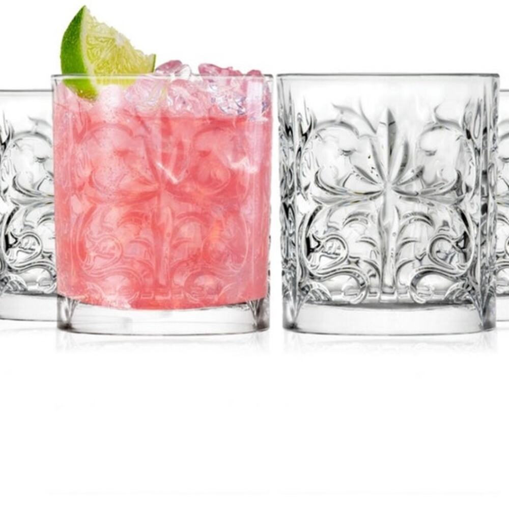 Whiskey‎ Glass Set of 4 Intricate Details